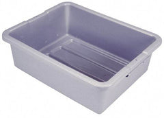 Rubbermaid - 7.1 Gal, Gray Polyethylene Tote Container - Nesting, 21-1/2" Long x 17.1" Wide x 7" High - Americas Industrial Supply