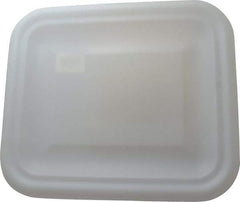 Rubbermaid - 15" Long x 12.8" Wide White Lid - For Use with Rubbermaid - 3690 - Americas Industrial Supply