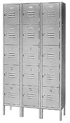 Lyon - 6 Door, 6 Tier, Locker - Americas Industrial Supply