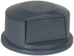 Rubbermaid - Round Lid for Use with 44 Gal Round Trash Cans - Gray, Polyethylene, For 2643 Brute Trash Cans - Americas Industrial Supply