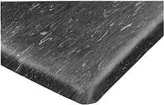 Wearwell - 3' Long x 2' Wide, Dry Environment, Anti-Fatigue Matting - Black, Vinyl with Nitrile Blend Base, Beveled on 4 Sides - Americas Industrial Supply