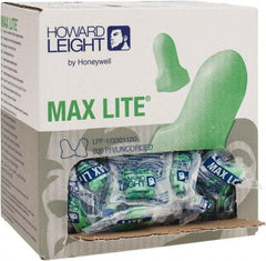Howard Leight - Disposable, Uncorded, 30 dB, Contoured and T Shape Earplugs - Green, 200 Pairs - Americas Industrial Supply