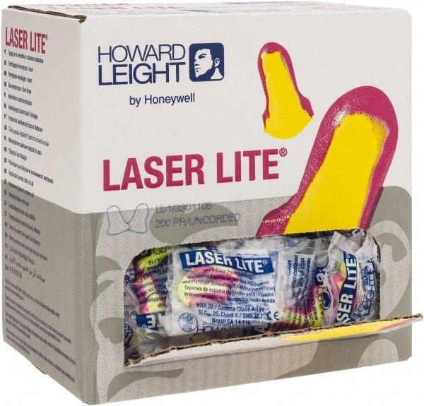 Howard Leight - Disposable, Uncorded, 32 dB, T Shape Earplugs - Magenta and Yellow, 200 Pairs - Americas Industrial Supply