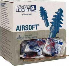 Howard Leight - Reusable, Corded, 27 dB, Flange Earplugs - Blue, 100 Pairs - Americas Industrial Supply