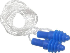 Howard Leight - Reusable, Corded, 27 dB, Flange Earplugs - Blue, 50 Pairs - Americas Industrial Supply