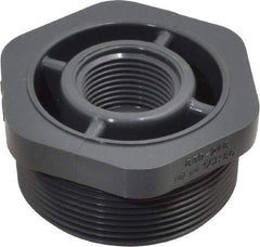 Value Collection - 2 x 3/4" PVC Plastic Pipe Reducer Bushing - Schedule 80, MIPT x FIPT End Connections - Americas Industrial Supply