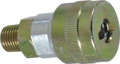 Value Collection - 1/4 Male NPT Schrader Twist-Lock Pneumatic Hose Coupler - 1-1/8" Body Diam - Americas Industrial Supply
