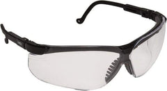 Uvex - Clear Lenses, Framed Safety Glasses - Anti-Fog, Scratch Resistant, Black Polycarbonate Frame, Adjustable Temples, Size Universal, Wrap Around - Americas Industrial Supply