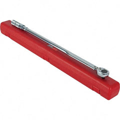 Proto - 3/4" Drive Micrometer Type Ratchet Head Torque Wrench - 142 N/m to 834 N/m Torque, 41-7/16" OAL, 1.7 N/m Graduation, Ratchet Head - Americas Industrial Supply