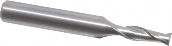 OSG - 4mm, 11mm LOC, 6mm Shank Diam, 45mm OAL, 2 Flute, Solid Carbide Square End Mill - Single End, Uncoated, Spiral Flute, 30° Helix, Centercutting, Right Hand Cut, Right Hand Flute, Series 8120 - Americas Industrial Supply