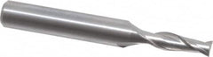 OSG - 4mm, 11mm LOC, 6mm Shank Diam, 45mm OAL, 2 Flute, Solid Carbide Square End Mill - Single End, Uncoated, Spiral Flute, 30° Helix, Centercutting, Right Hand Cut, Right Hand Flute, Series 8120 - Americas Industrial Supply