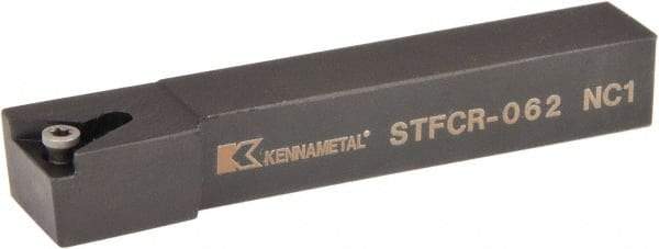 Kennametal - STFC, Right Hand Cut, 0° Lead Angle, 3/8" Shank Height x 3/8" Shank Width, Neutral Rake Indexable Turning Toolholder - 2-1/2" OAL, TC..21.5. Insert Compatibility, Series Screw-On - Americas Industrial Supply