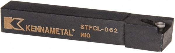 Kennametal - STFC, Left Hand Cut, 0° Lead Angle, 3/8" Shank Height x 3/8" Shank Width, Neutral Rake Indexable Turning Toolholder - 2-1/2" OAL, TC..21.5. Insert Compatibility, Series Screw-On - Americas Industrial Supply