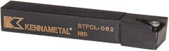 Kennametal - STFC, Left Hand Cut, 0° Lead Angle, 3/8" Shank Height x 3/8" Shank Width, Neutral Rake Indexable Turning Toolholder - 2-1/2" OAL, TC..21.5. Insert Compatibility, Series Screw-On - Americas Industrial Supply