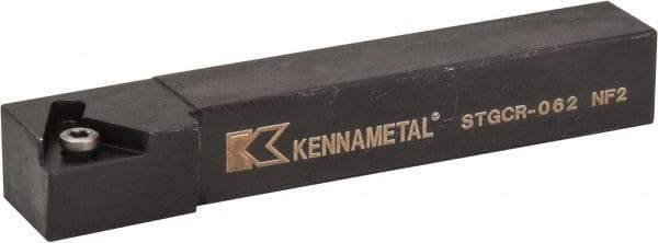 Kennametal - STGC, Right Hand Cut, 0° Lead Angle, 3/8" Shank Height x 3/8" Shank Width, Neutral Rake Indexable Turning Toolholder - 2-1/2" OAL, TC..21.5. Insert Compatibility, Series Screw-On - Americas Industrial Supply