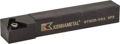 Kennametal - STGC, Right Hand Cut, 0° Lead Angle, 3/8" Shank Height x 3/8" Shank Width, Neutral Rake Indexable Turning Toolholder - 2-1/2" OAL, TC..21.5. Insert Compatibility, Series Screw-On - Americas Industrial Supply