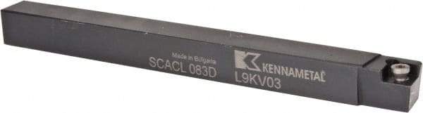 Kennametal - SCAC, Left Hand Cut, 10° Lead Angle, 1/2" Shank Height x 1/2" Shank Width, Neutral Rake Indexable Turning Toolholder - 6" OAL, CC..32.5. Insert Compatibility, Series Screw-On - Americas Industrial Supply