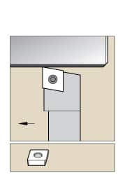 Kennametal - SCGC, Left Hand Cut, 0° Lead Angle, 1" Shank Height x 1" Shank Width, Neutral Rake Indexable Turning Toolholder - 6" OAL, CP..32.5. Insert Compatibility, Series Screw-On - Americas Industrial Supply