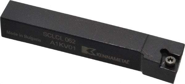 Kennametal - SCLC, Left Hand Cut, 5° Lead Angle, 3/8" Shank Height x 3/8" Shank Width, Neutral Rake Indexable Turning Toolholder - 2-1/2" OAL, CC..21.5. Insert Compatibility, Series Screw-On - Americas Industrial Supply