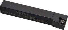 Kennametal - SCLC, Left Hand Cut, 5° Lead Angle, 3/8" Shank Height x 3/8" Shank Width, Neutral Rake Indexable Turning Toolholder - 2-1/2" OAL, CC..21.5. Insert Compatibility, Series Screw-On - Americas Industrial Supply