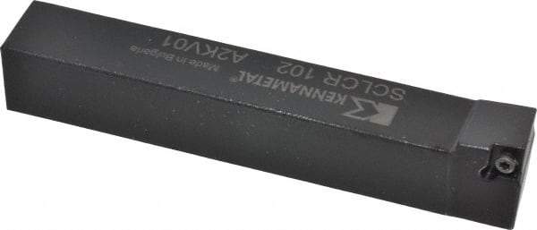 Kennametal - SCLC, Right Hand Cut, 5° Lead Angle, 5/8" Shank Height x 5/8" Shank Width, Neutral Rake Indexable Turning Toolholder - 4" OAL, CC..21.5. Insert Compatibility, Series Screw-On - Americas Industrial Supply