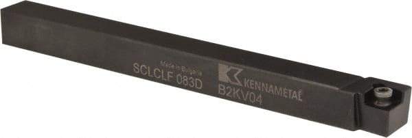 Kennametal - SCLC, Left Hand Cut, 5° Lead Angle, 1/2" Shank Height x 1/2" Shank Width, Neutral Rake Indexable Turning Toolholder - 6" OAL, CC..32.5. Insert Compatibility, Series Screw-On - Americas Industrial Supply