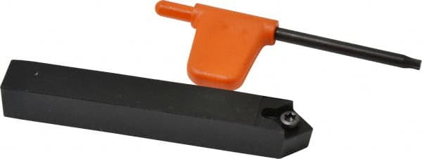 Kennametal - SCMC, Neutral Cut, 0° Lead Angle, 1/2" Shank Height x 1/2" Shank Width, Neutral Rake Indexable Turning Toolholder - 3-1/2" OAL, CC..32.5. Insert Compatibility, Series Screw-On - Americas Industrial Supply