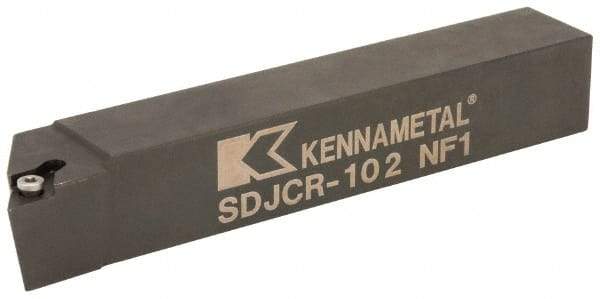 Kennametal - SDJC, Right Hand Cut, 3° Lead Angle, 5/8" Shank Height x 5/8" Shank Width, Neutral Rake Indexable Turning Toolholder - 4" OAL, DC..21.5. Insert Compatibility, Series Screw-On - Americas Industrial Supply