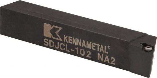 Kennametal - SDJC, Left Hand Cut, 3° Lead Angle, 5/8" Shank Height x 5/8" Shank Width, Neutral Rake Indexable Turning Toolholder - 4" OAL, DC..21.5. Insert Compatibility, Series Screw-On - Americas Industrial Supply