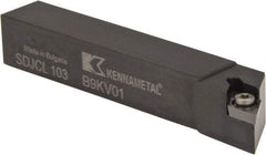 Kennametal - SDJC, Left Hand Cut, 3° Lead Angle, 5/8" Shank Height x 5/8" Shank Width, Neutral Rake Indexable Turning Toolholder - 4" OAL, DC..32.5. Insert Compatibility, Series Screw-On - Americas Industrial Supply