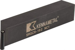 Kennametal - SRGC, Right Hand Cut, 1" Shank Height x 1" Shank Width, Neutral Rake Indexable Turning Toolholder - 6" OAL, RC..21.5. Insert Compatibility, Series Screw-On - Americas Industrial Supply