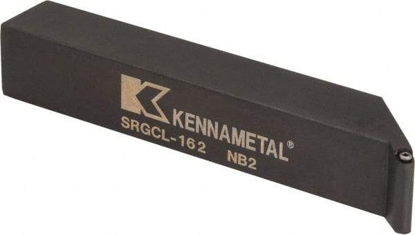 Kennametal - SRGC, Left Hand Cut, 1" Shank Height x 1" Shank Width, Neutral Rake Indexable Turning Toolholder - 6" OAL, RC..21.5. Insert Compatibility, Series Screw-On - Americas Industrial Supply