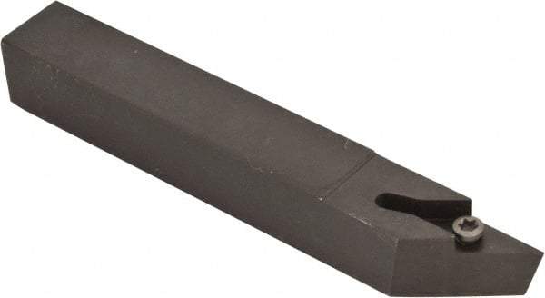 Kennametal - SVAB, Right Hand Cut, 0° Lead Angle, 5/8" Shank Height x 5/8" Shank Width, Neutral Rake Indexable Turning Toolholder - 4-1/2" OAL, VB..33. Insert Compatibility, Series Screw-On - Americas Industrial Supply