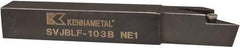 Kennametal - SVJB, Left Hand Cut, 3° Lead Angle, 5/8" Shank Height x 5/8" Shank Width, Neutral Rake Indexable Turning Toolholder - 4-1/2" OAL, VB..33. Insert Compatibility, Series Screw-On - Americas Industrial Supply
