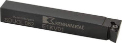 Kennametal - SDUC, Left Hand Cut, 3° Lead Angle, 1/2" Shank Height x 1/2" Shank Width, Neutral Rake Indexable Turning Toolholder - 3-1/2" OAL, DC..21.5. Insert Compatibility, Series Screw-On - Americas Industrial Supply
