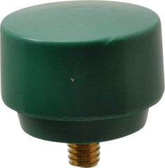 NUPLA - 1-1/2" Face Diam, Grade Tough, Green Hammer Tip/Face - Brass - Americas Industrial Supply