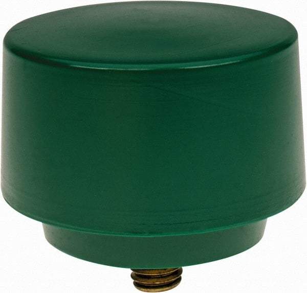 NUPLA - 2-1/2" Face Diam, Grade Tough, Green Hammer Tip/Face - Brass - Americas Industrial Supply