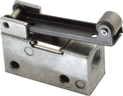 ARO/Ingersoll-Rand - 0.195 CV Rate & 7.5 CFM 3 Way Air Valve - Roller Lever, Spring Return, 150 Max psi - Americas Industrial Supply