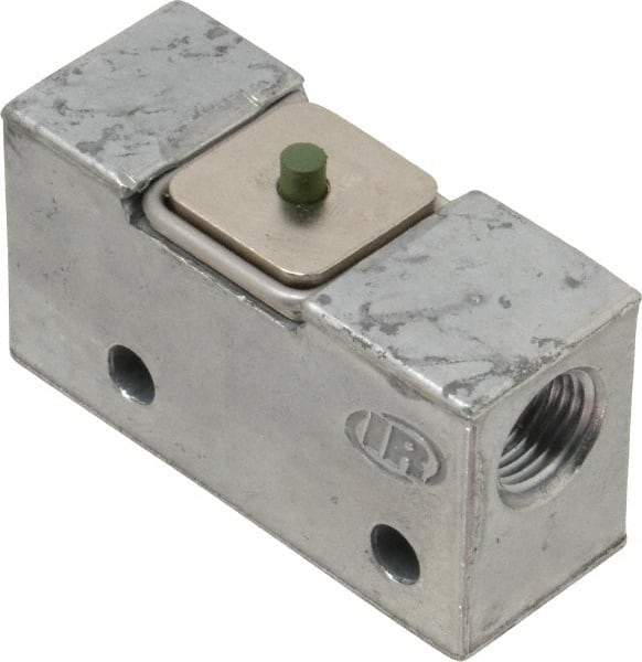 ARO/Ingersoll-Rand - 0.195 CV Rate & 7.5 CFM 3 Way Air Valve - Pin Plunger, Spring Return, 150 Max psi - Americas Industrial Supply