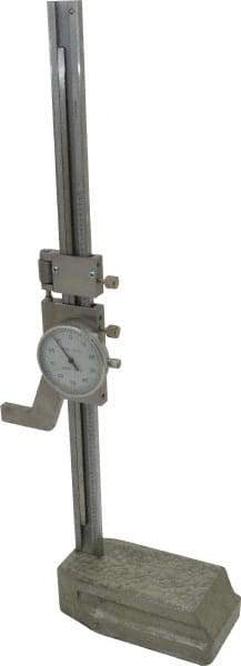 Value Collection - 8" Stainless Steel Dial Height Gage - 0.001" Graduation, Dial Display - Americas Industrial Supply