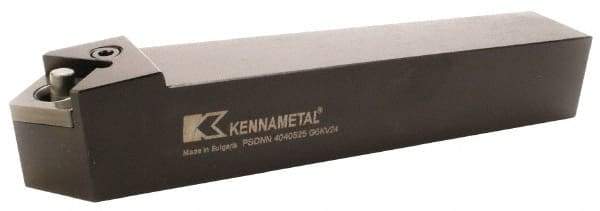 Kennametal - PSDN, Neutral Cut, 0° Lead Angle, 20mm Shank Height x 20mm Shank Width, Negative Rake Indexable Turning Toolholder - 125mm OAL, SN..1204.. Insert Compatibility, Series Kenlever - Americas Industrial Supply