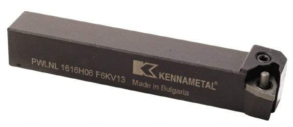 Kennametal - PWLN, Left Hand Cut, 5° Lead Angle, 25mm Shank Height x 25mm Shank Width, Negative Rake Indexable Turning Toolholder - 150mm OAL, WN..0804.. Insert Compatibility, Series Kenlever - Americas Industrial Supply