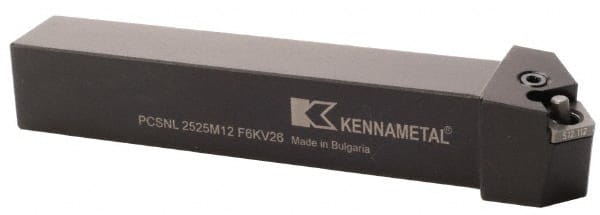 Kennametal - LH PCSN 0° Neutral Rake Indexable Turning Toolholder - Americas Industrial Supply
