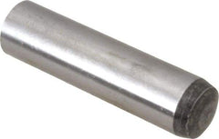 Value Collection - 10mm Diam x 40mm Pin Length Alloy Steel Standard Dowel Pin - C 58-62 Hardness, 37,100 Lb Breaking Strength, 1 Rounded End - Americas Industrial Supply