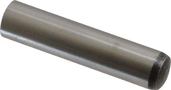 Value Collection - 10mm Diam x 45mm Pin Length Alloy Steel Standard Dowel Pin - C 58-62 Hardness, 37,100 Lb Breaking Strength, 1 Rounded End - Americas Industrial Supply