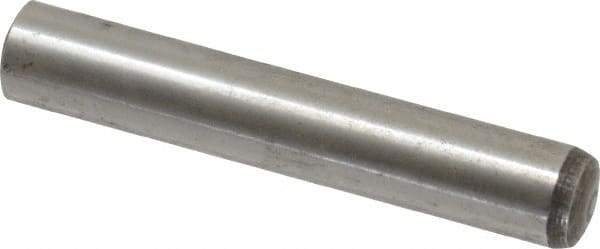 Value Collection - 10mm Diam x 60mm Pin Length Alloy Steel Standard Dowel Pin - C 58-62 Hardness, 37,100 Lb Breaking Strength, 1 Rounded End - Americas Industrial Supply