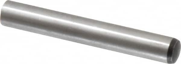 Value Collection - 10mm Diam x 70mm Pin Length Alloy Steel Standard Dowel Pin - C 58-62 Hardness, 37,100 Lb Breaking Strength, 1 Rounded End - Americas Industrial Supply