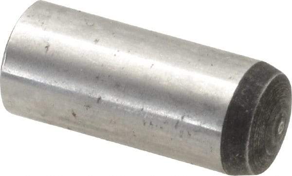 Value Collection - 12mm Diam x 30mm Pin Length Alloy Steel Standard Dowel Pin - C 58-62 Hardness, 53,400 Lb Breaking Strength, 1 Rounded End - Americas Industrial Supply