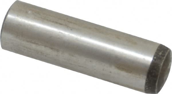 Value Collection - 12mm Diam x 40mm Pin Length Alloy Steel Standard Dowel Pin - C 58-62 Hardness, 53,400 Lb Breaking Strength, 1 Rounded End - Americas Industrial Supply
