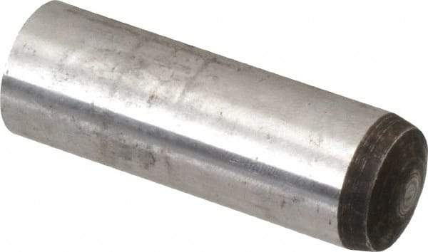 Value Collection - 16mm Diam x 50mm Pin Length Alloy Steel Standard Dowel Pin - C 58-62 Hardness, 94,900 Lb Breaking Strength, 1 Rounded End - Americas Industrial Supply